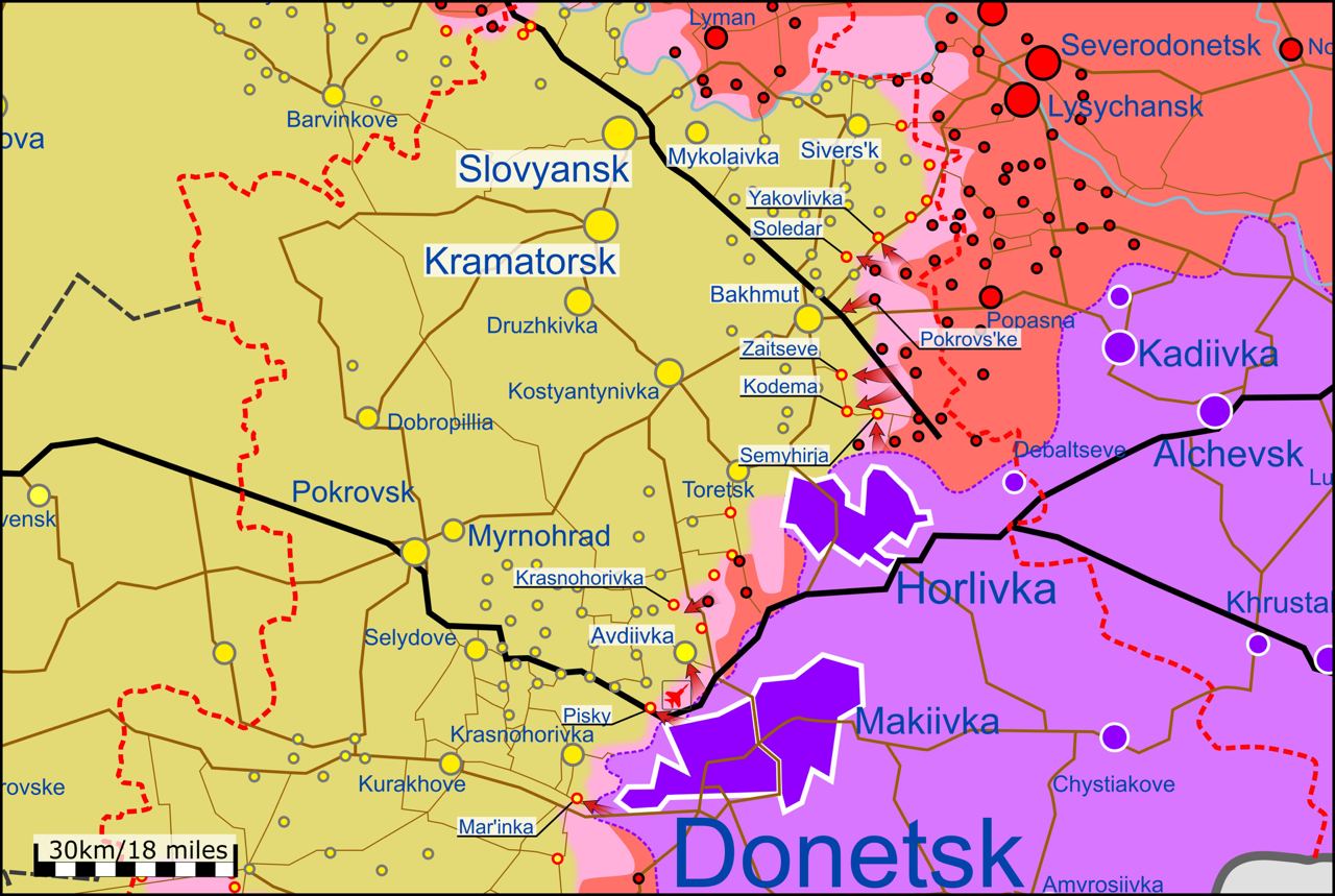 Оновлена карта ситуації на Сході України від європейських експертів