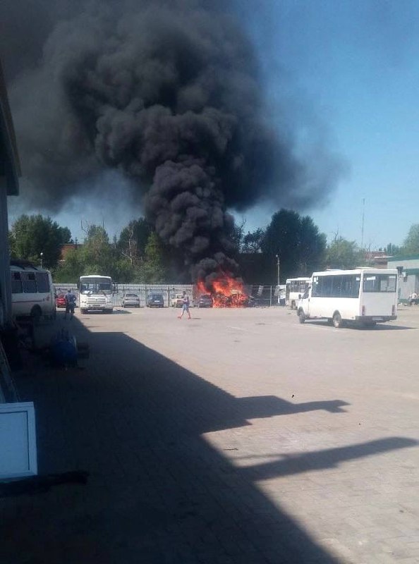 Во временно оккупированном Донецке обстреляли автотранспортное предприятие «Донгортех» 