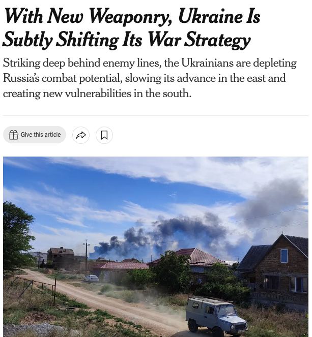 Украина изменила стратегию и готовится переломить ход войны, - The New York Times