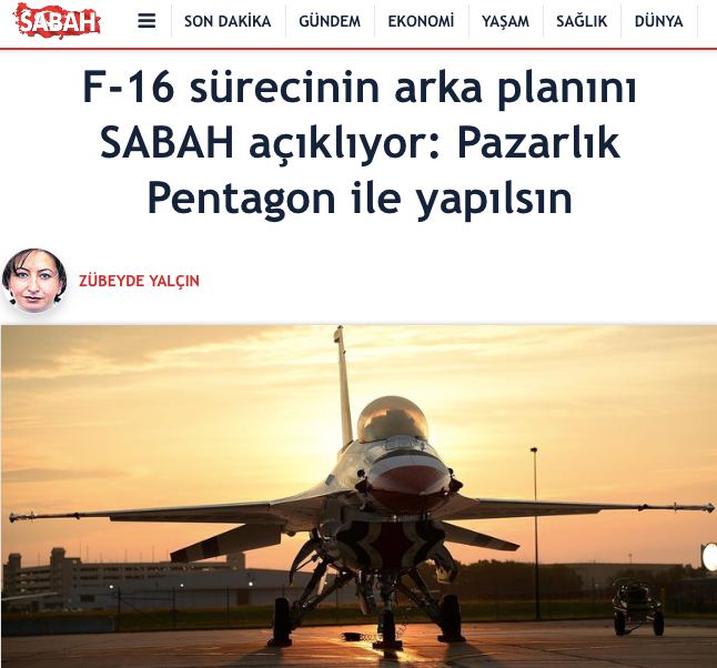 Эрдоган планирует договориться с Байденом о поставках истребителей F-16, - Sabah