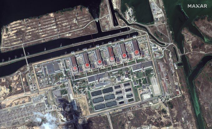 На Запорожской АЭС не наблюдается существенных признаков обстрелов, - это показывают спутниковые снимки Maxar Technologies