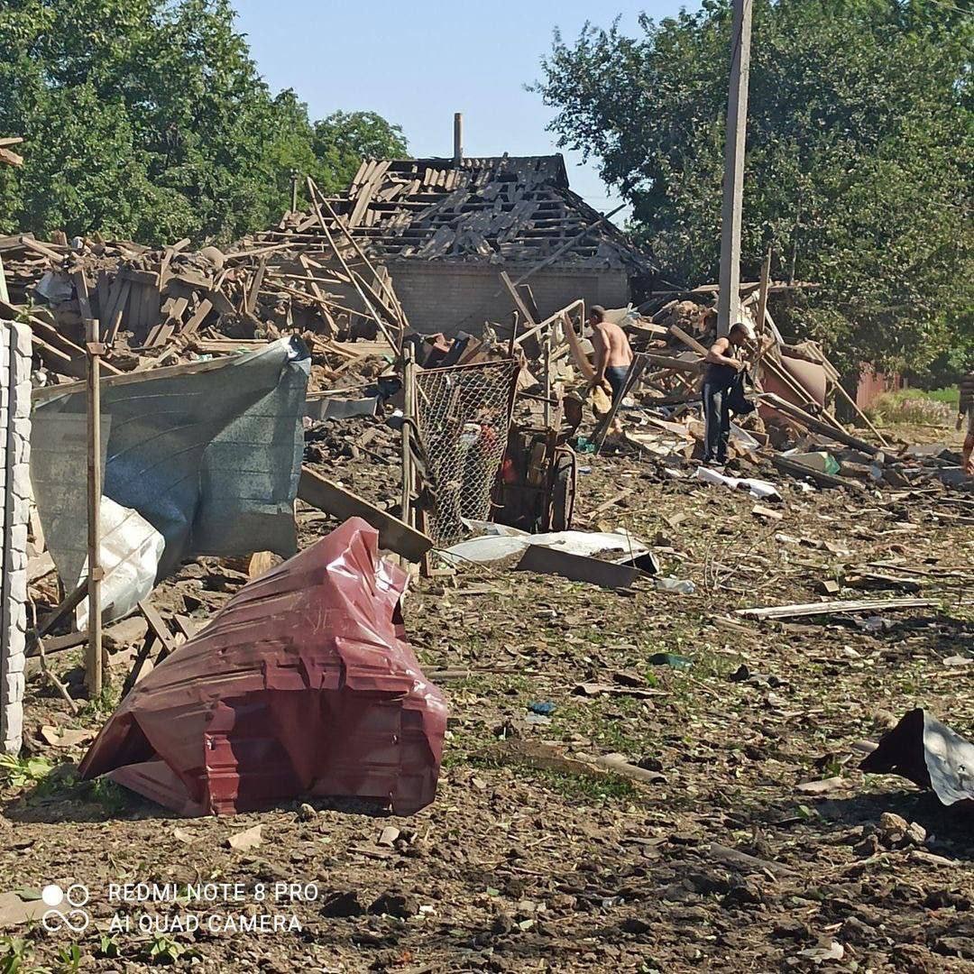 Последствия прилёта в Днепропетровской области