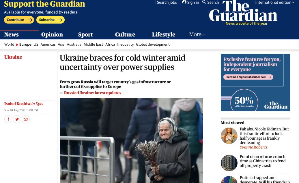 Температура в домах зимой будет на 4 градуса ниже нормы, - глава «Нафтогаза» в интервью The Guardian