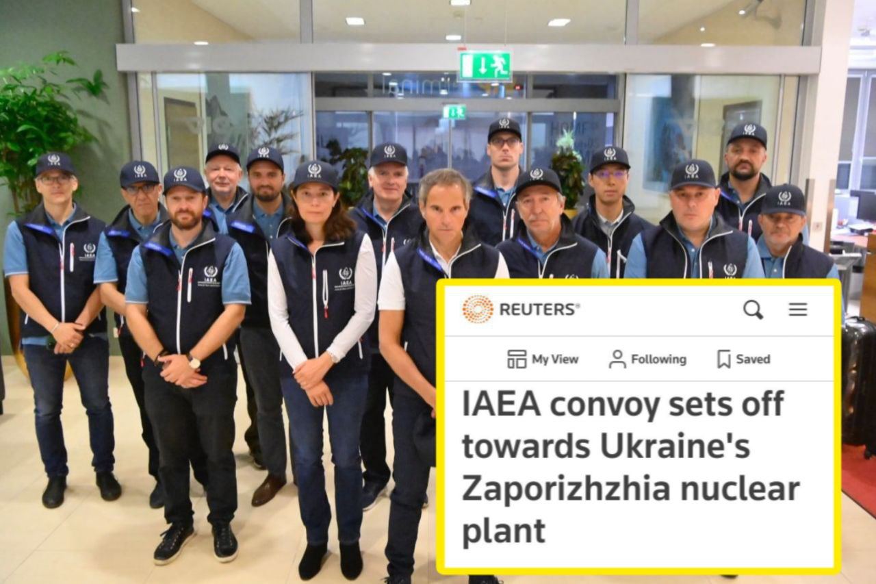 Миссия МАГАТЭ выехала из Киева и направилась в сторону Запорожской АЭС, – Reuters