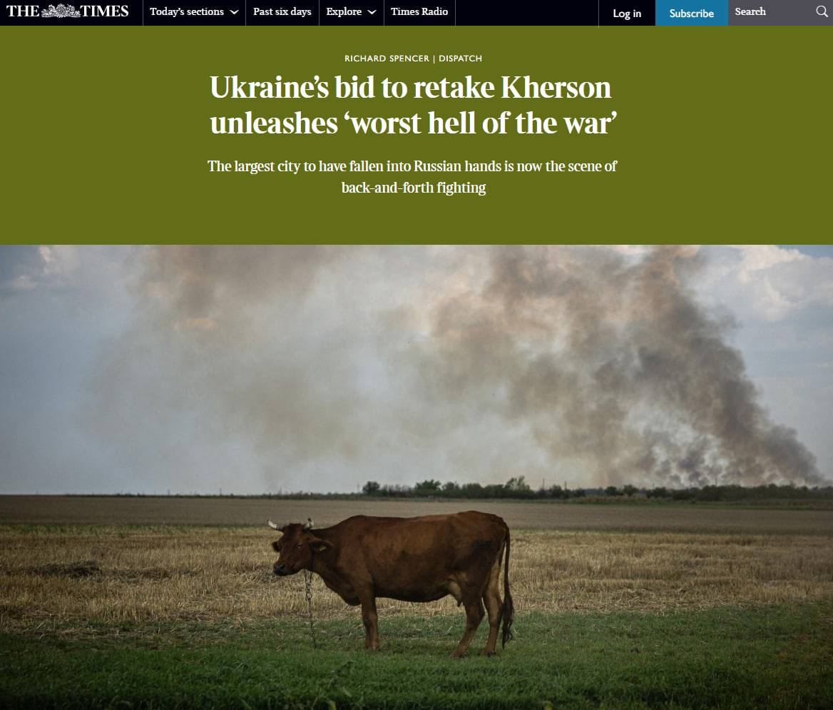 Наступление Украины на Херсон открывает «самый страшный ад войны», - The Times