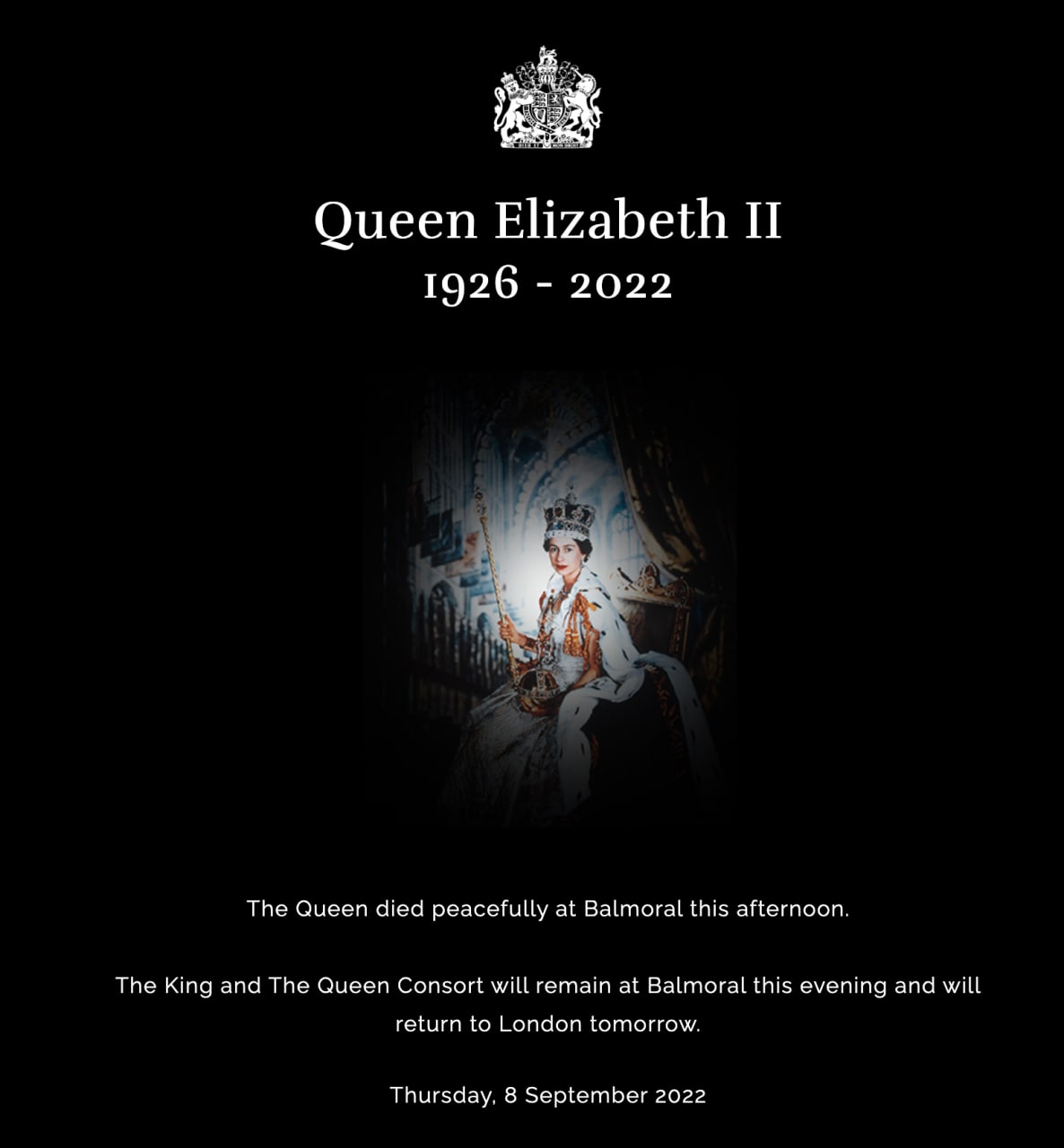 Что известно о смерти королевы Елизаветы II