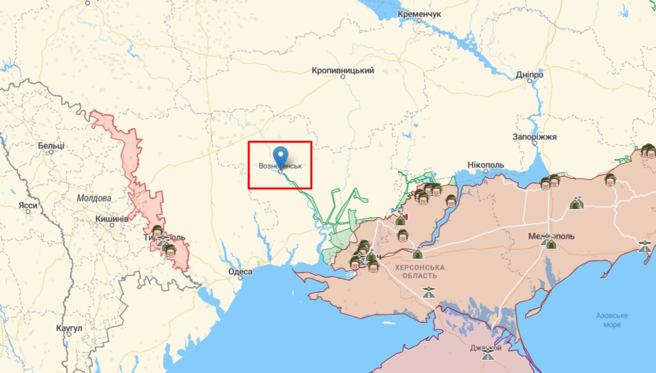 Момент сегодняшнего удара оккупантов по Вознесенску Николаевской области
