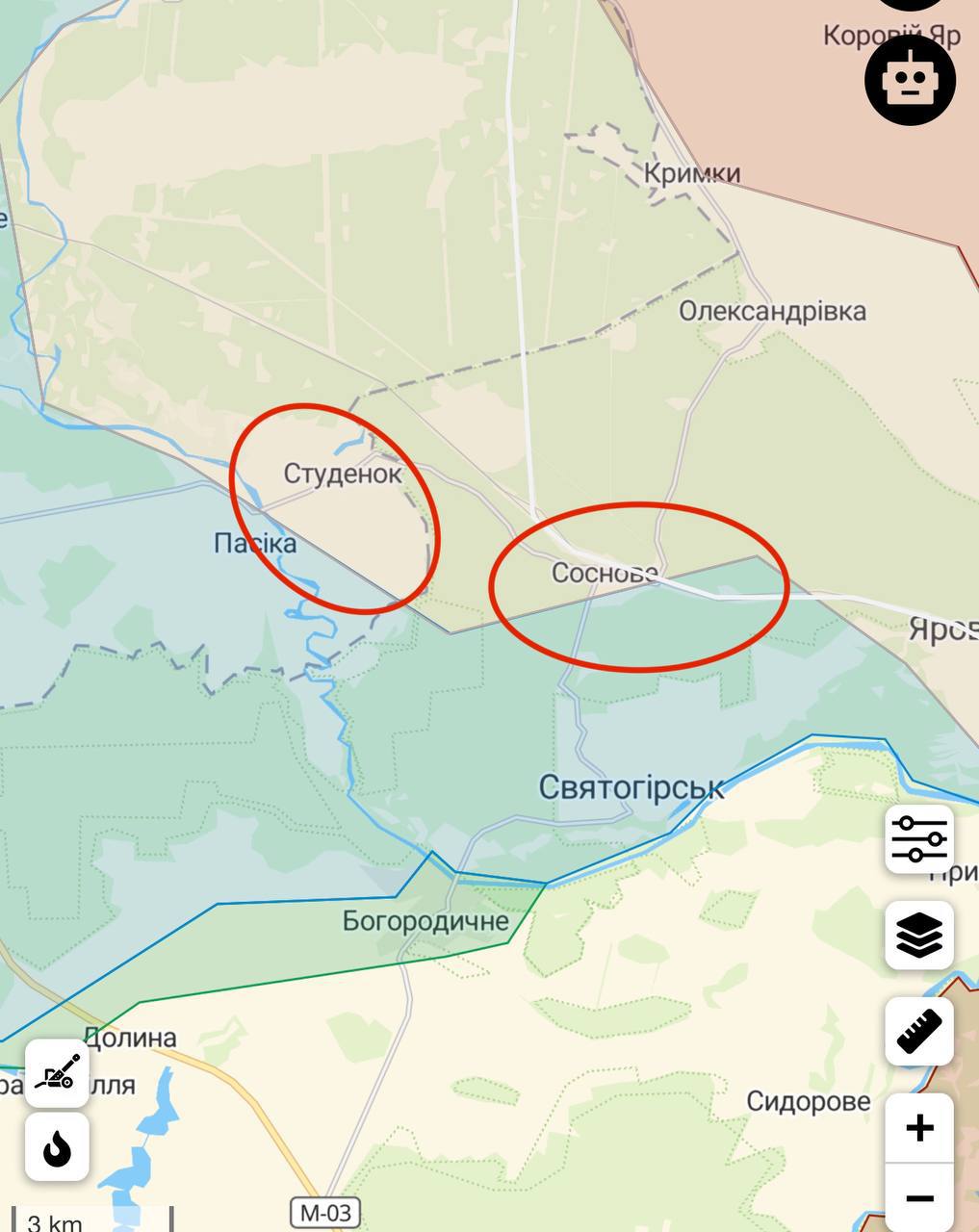 ВСУ вытеснили войска из населенных пунктов Сосновое и Студенок около реки Северский Донец, - ISW