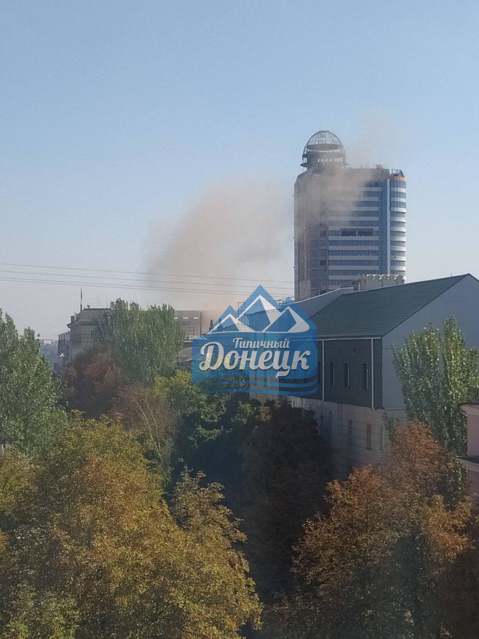 В центре Донецка сейчас ничего