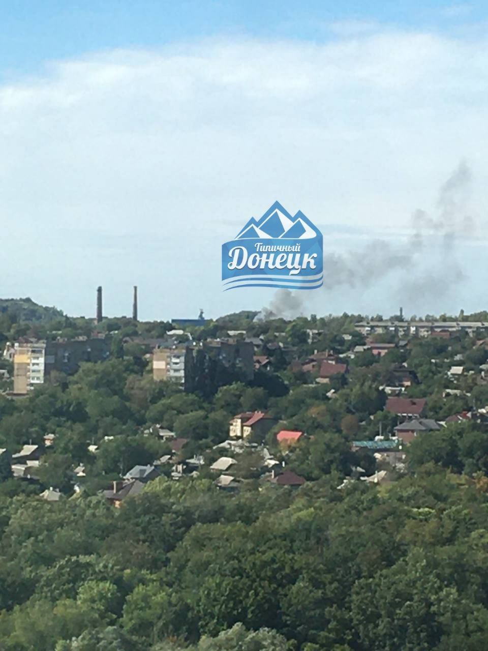 Во временно оккупированном Донецке что-то