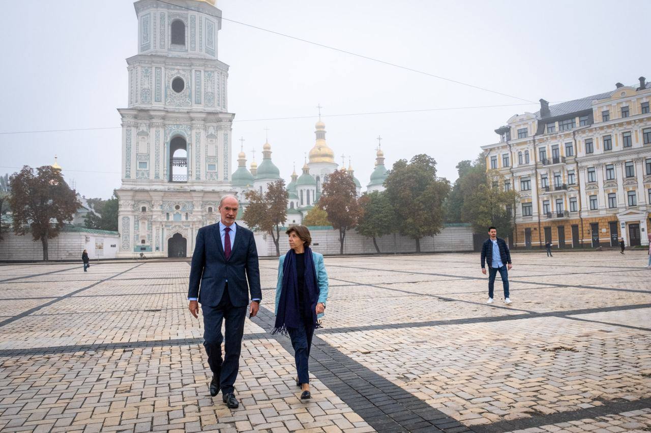 Глава МИД Франции Катрин Колонна приехала с визитом в Киев
