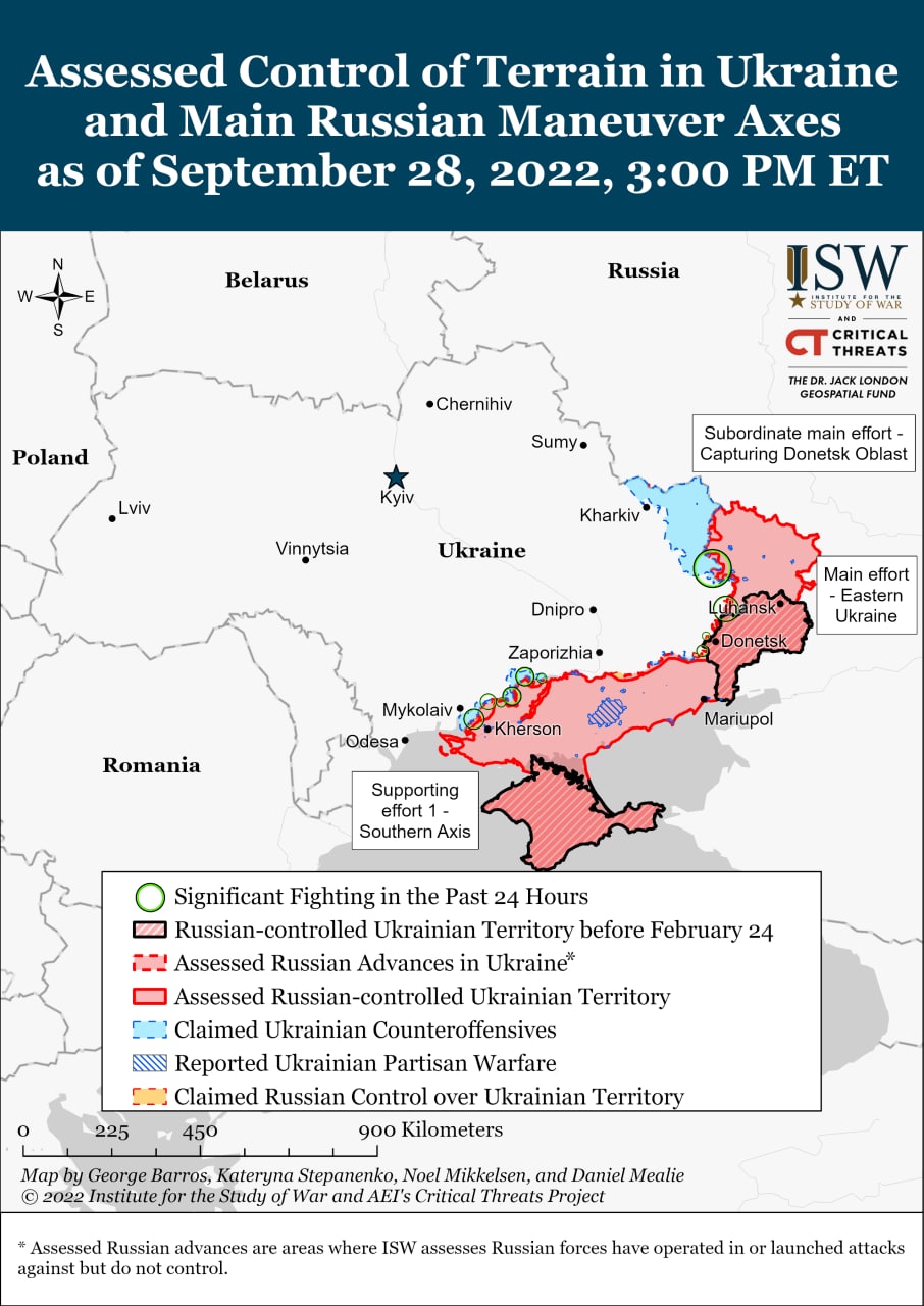 Крах Лиманского котла будет иметь серьезные последствия для рашистов в северной части Донецкой и западной части Луганской областей, — Институт изучения войны (ISW)