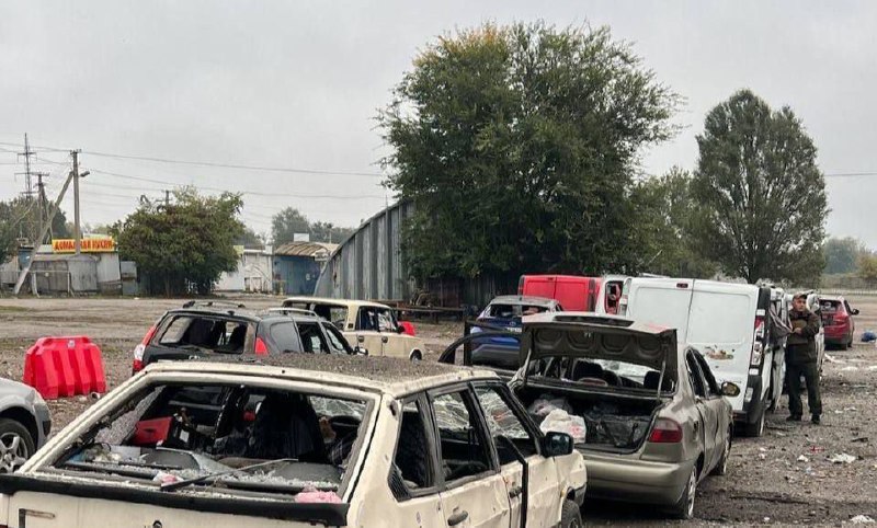 ‼️В Запорожской области россияне обстреляли гуманитарную колонну мирных жителей