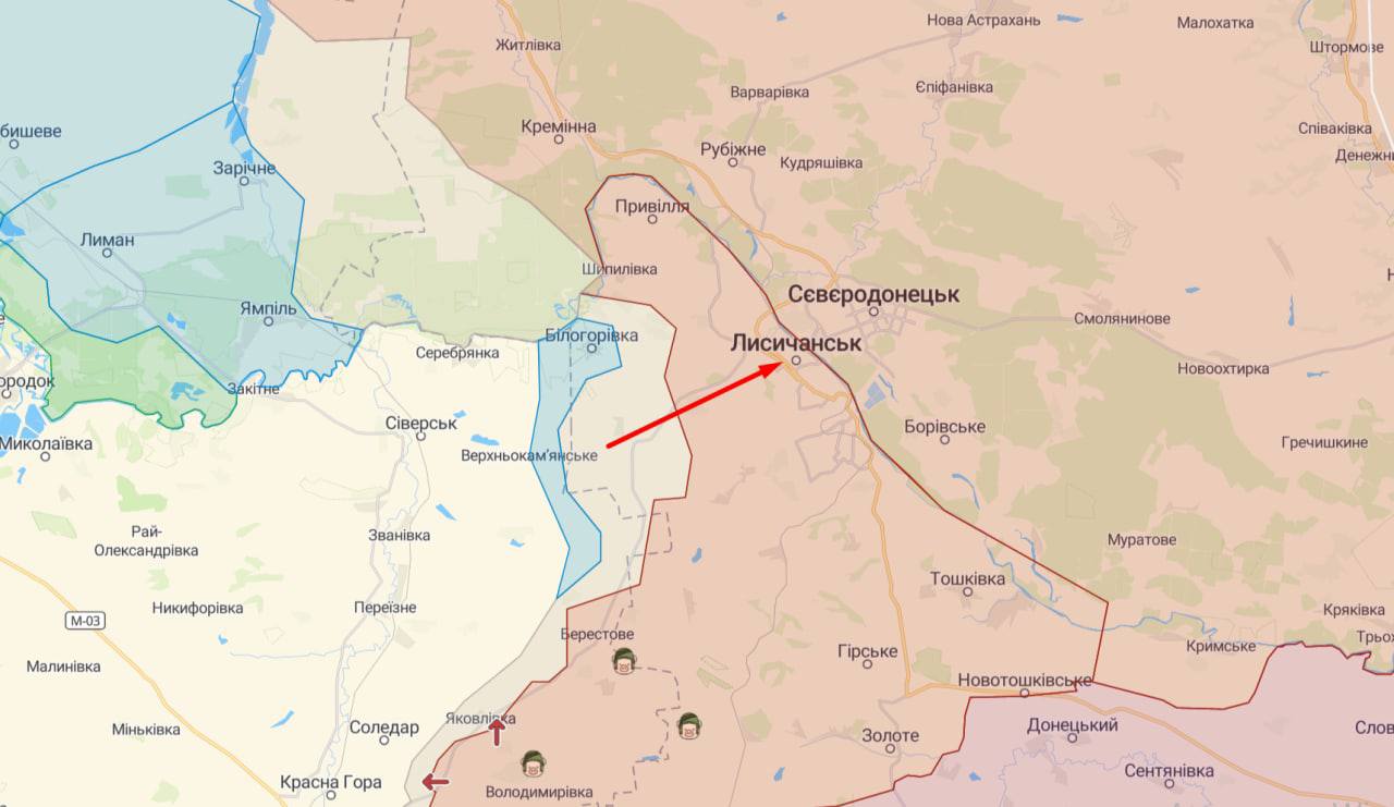 ВСУ смогли пересечь админграницу «лнр» и закрепиться в направлении Лисичанска, – «представитель народной милиции лнр» Андрей Марочко