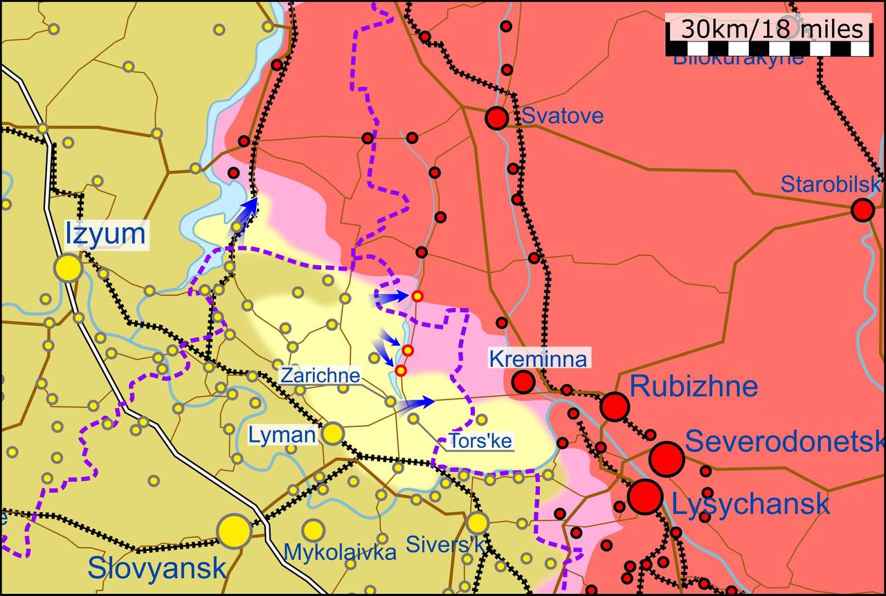 ВСУ продолжают возвращать украинские территории - обновленная карта обстановки на востоке и юге Украины от европейских экспертов войны