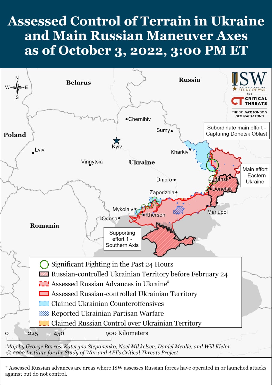 ВСУ добились значительных успехов в районе Лимана и на севере Херсонской области за последние 48 часов, - ISW