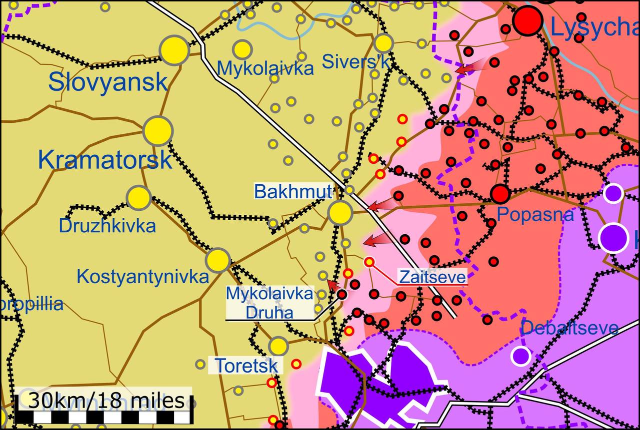 Продолжается наступление вокруг Лимана, такая же ситуация и на Херсонском направлении - обновленная карта обстановки на востоке Украины от европейских экспертов войны