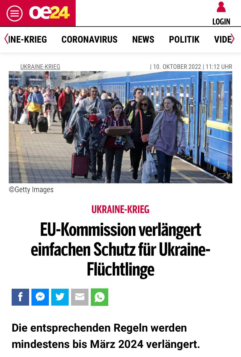 ЕС продлит статус защиты для украинских беженцев на год, – еврокомиссар по внутренним делам Илва Йоханссон