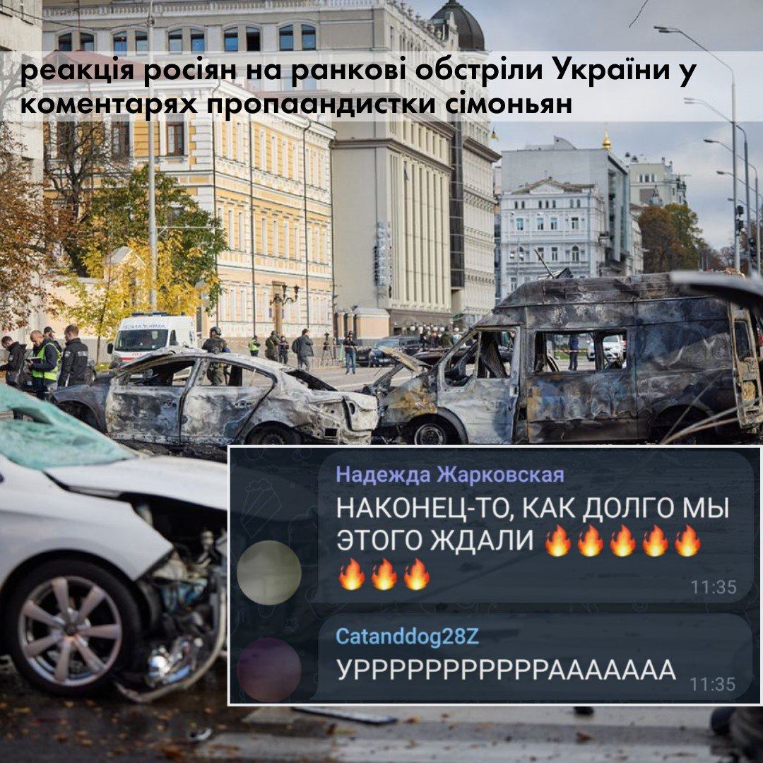 Реакция россиян на сегодняшние бомбежки