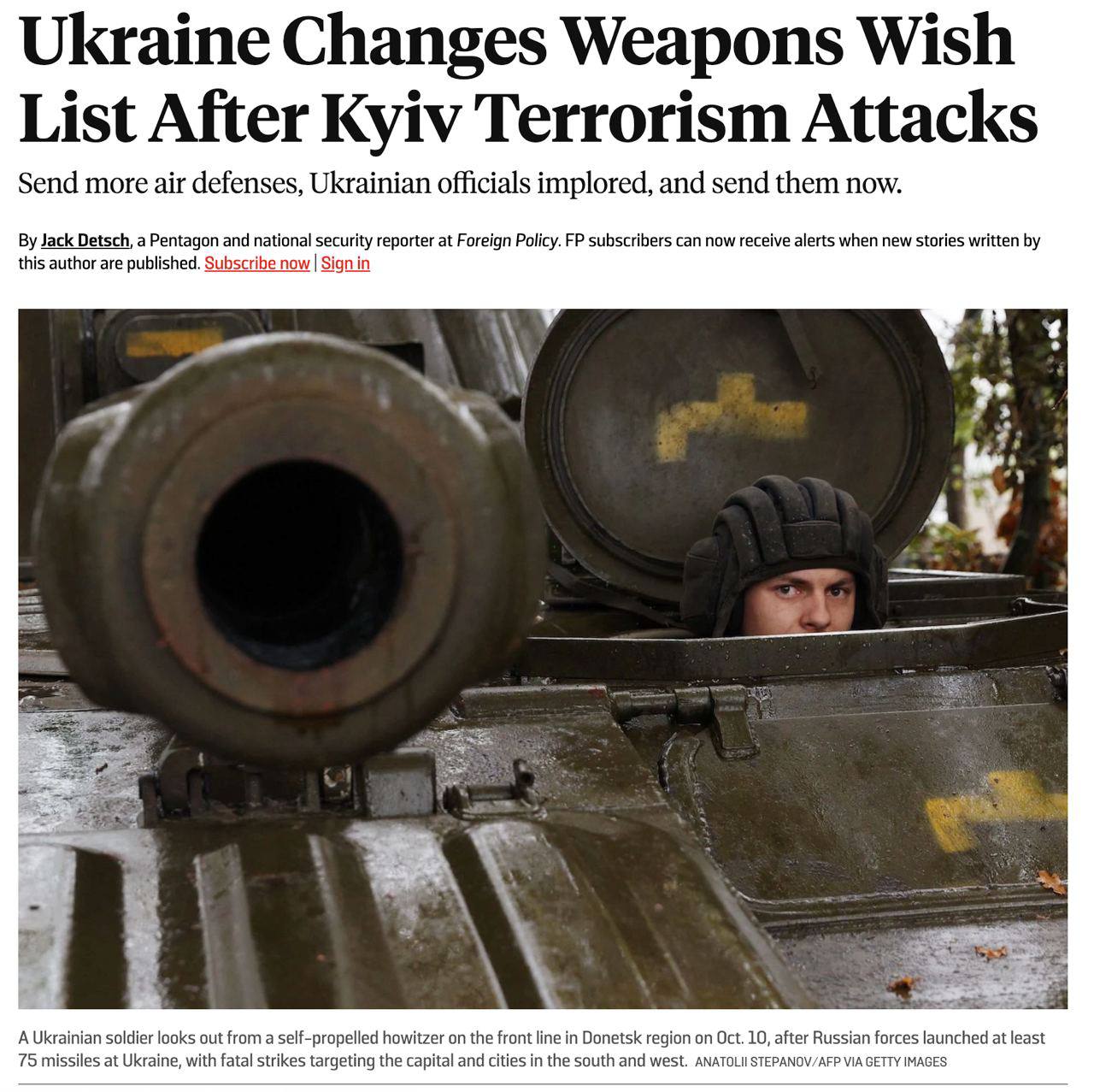Власти Украины попросили Байдена «избавиться от сдержанности» и снять запрет на передачу Украине тактических ракет ATACMS после массированных ударов России по городам — пишет Foreign Policy