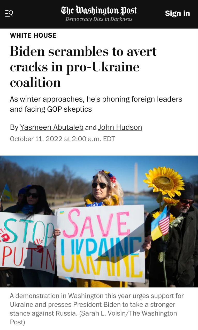 Байден требовал от Зеленского не критиковать объемы поставок оружия из США, - The Washington Post