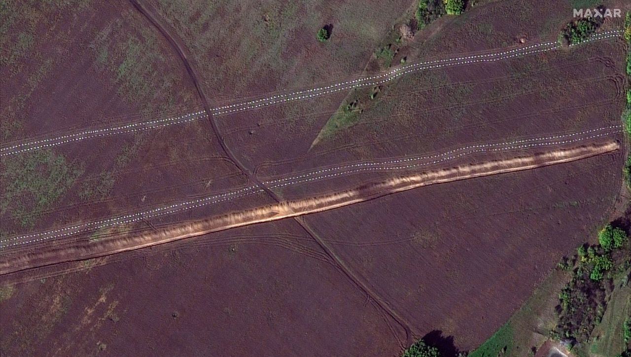 Так выглядят укрепления  «вагнеровцев» в районе Горского Луганской области со спутника