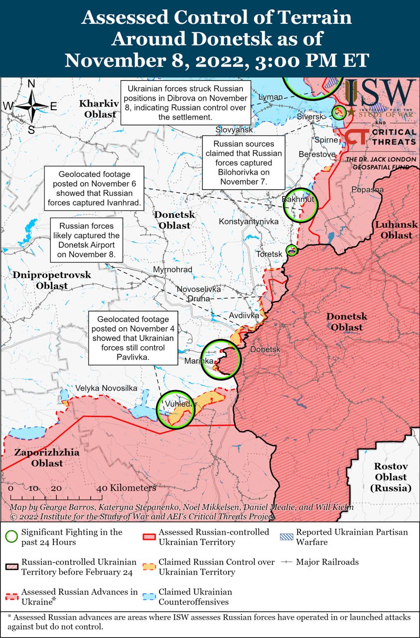«Вагнеровцы» продолжают преувеличивать свои заявленные территориальные приобретения на Донбассе, чтобы еще больше отличиться от обычных российских сил, - ISW