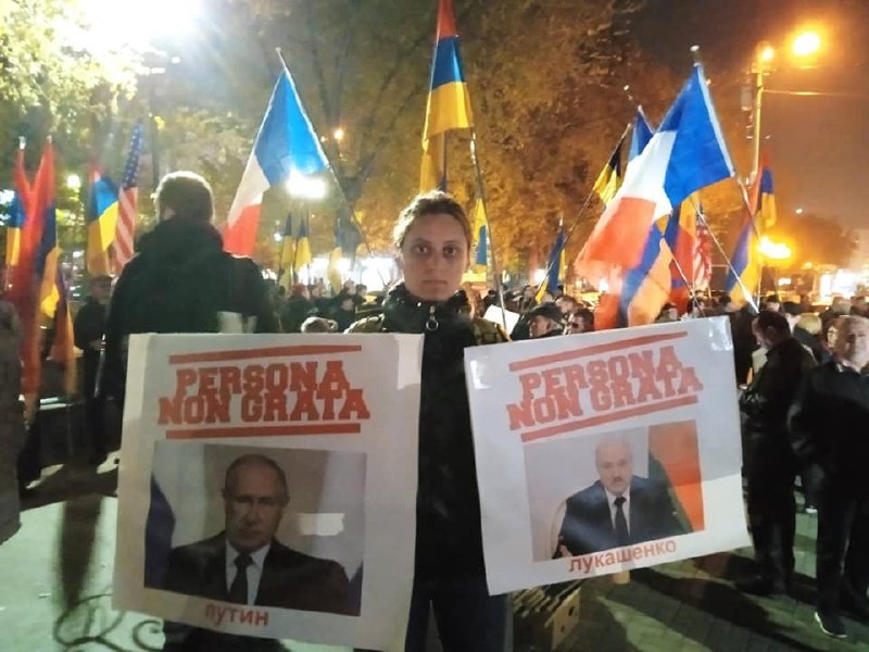 В Армении протестуют против Путина