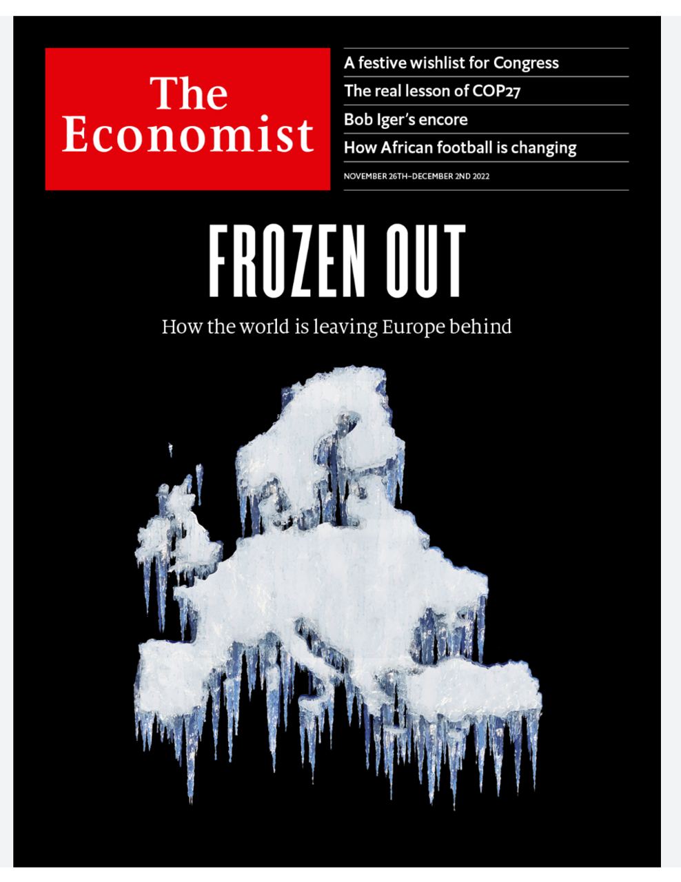 🤔Журнал «The Economist» иллюстрировал Европу без российского газа 