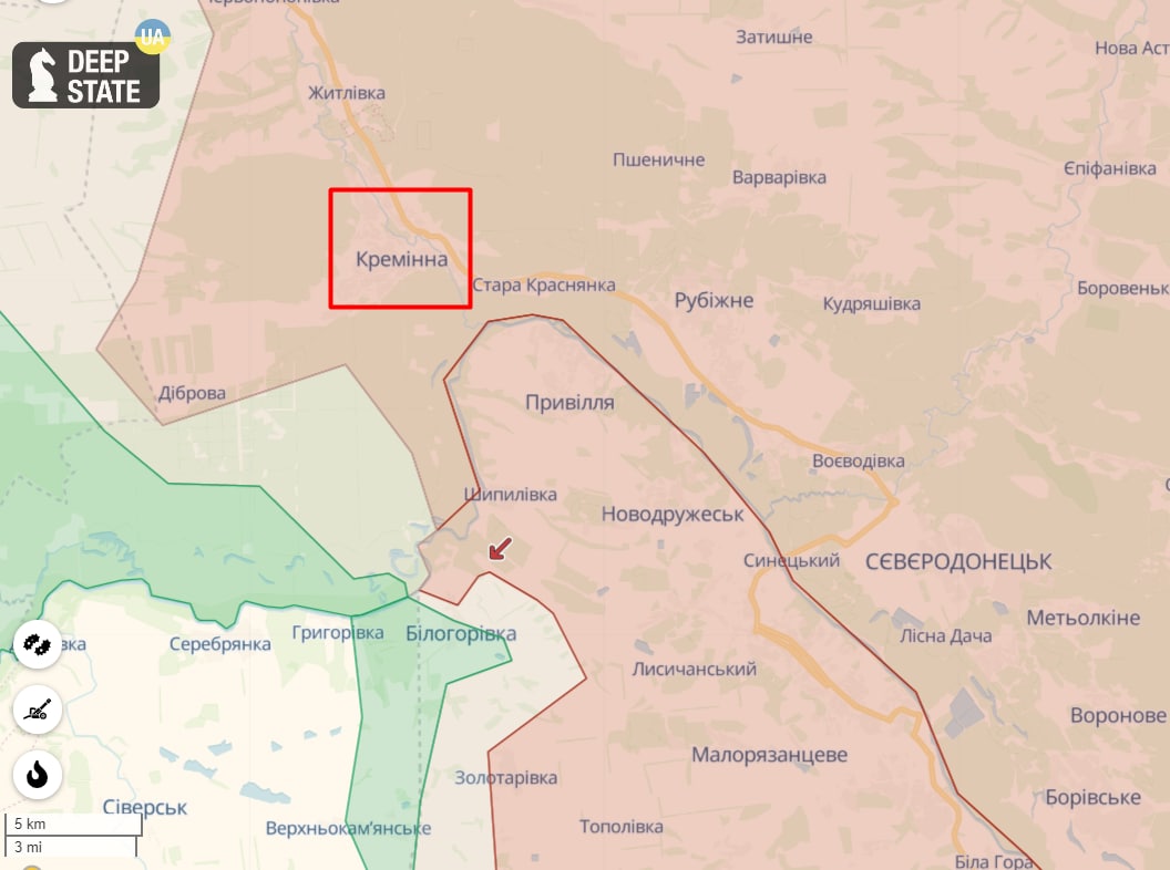 Украинские военные продвигаются на Луганщине и уже находятся в нескольких километрах от Кременной, - сообщил глава Луганской ОВА Серегей Гайдай