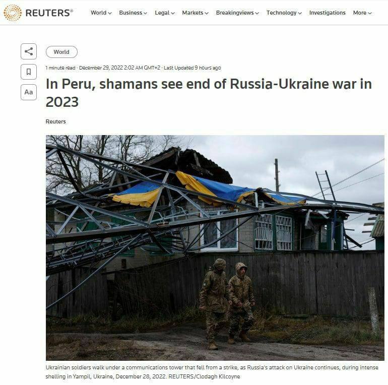 ❗️Конфликт между рф и Украиной завершится в 2023 году, мирный договор подпишут к концу лета