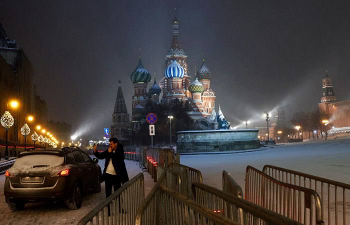 В новогоднюю ночь в Москве