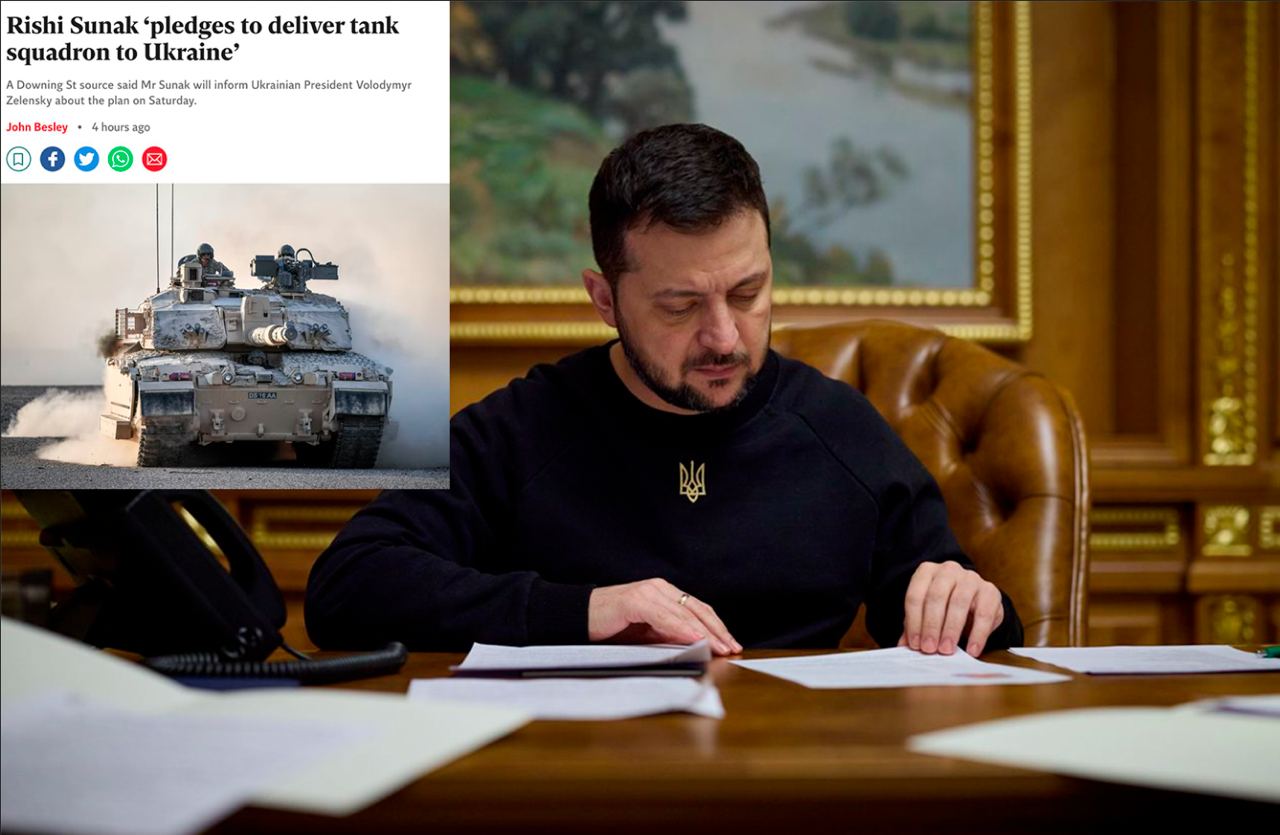 Премьер Британии подтвердил передачу танков Challenger 2 — офис премьер-министра Британии