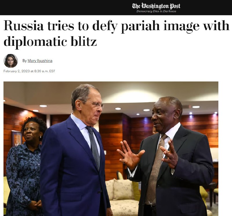 Россия перед годовщиной вторжения в Украину пытается избавиться от образа страны-изгоя, - The Washington Post