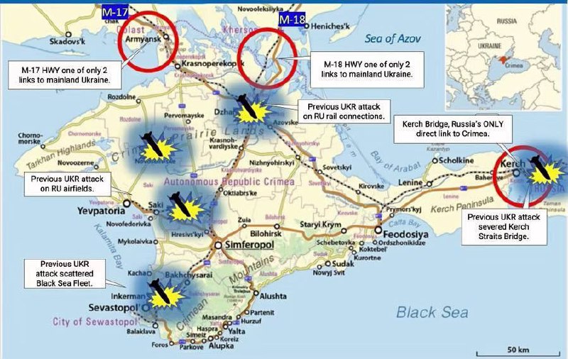 Примерный план контрнаступления ВСУ на Крым показал бывший командующий армией США в Европе Бен Ходжес