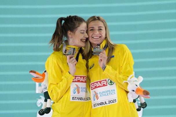Сборная Украины завоевала золото и бронзу в секторе женских прыжков в высоту на чемпионате Европы по легкой атлетике в помещении, который продолжается в Стамбуле