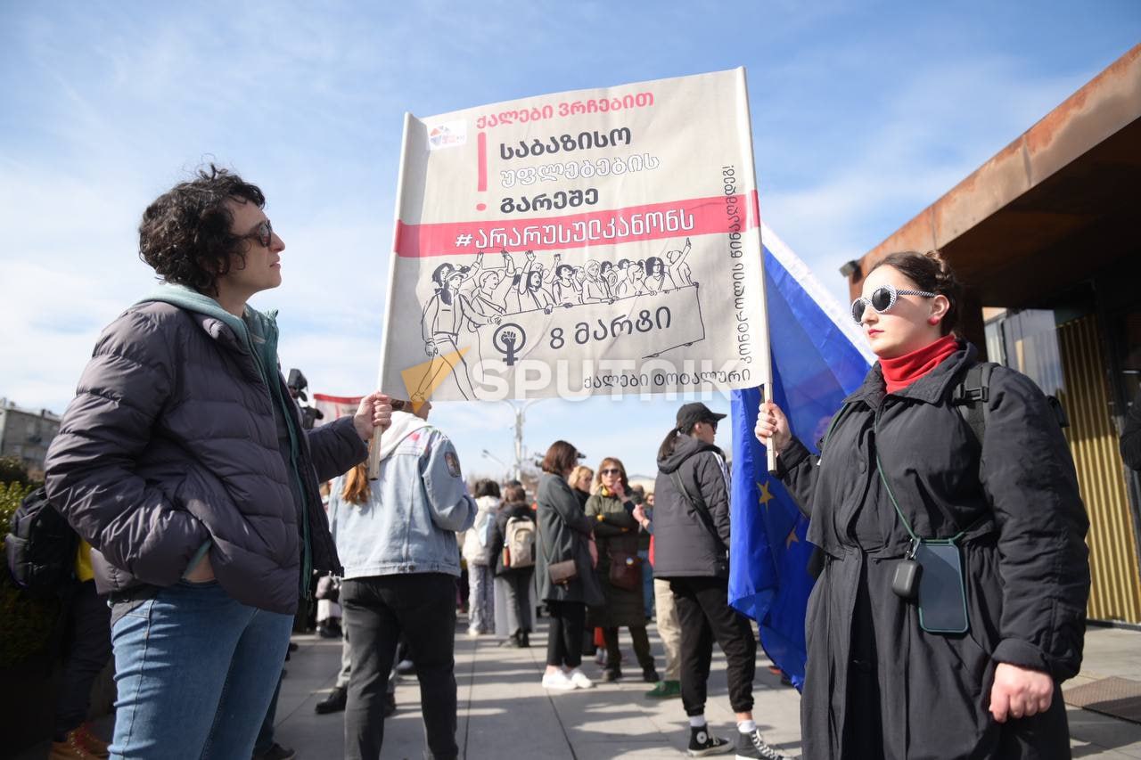 В столице Грузии Тбилиси Возобновились протесты против законопроекта об «иностранных агентах» 