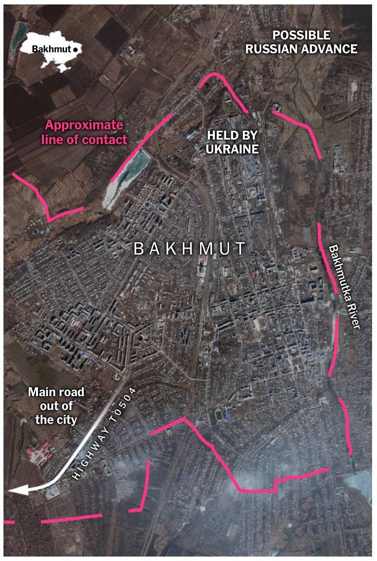 Maxar Technologies опубликовала свежие спутниковые снимки Бахмута 