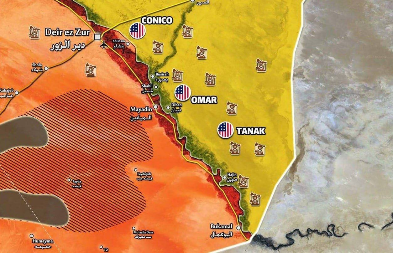 Американскую базу Conico возле нефтегазового месторождения обстреляла артиллерия сирийской армии и нанесли удар иранские БЛА