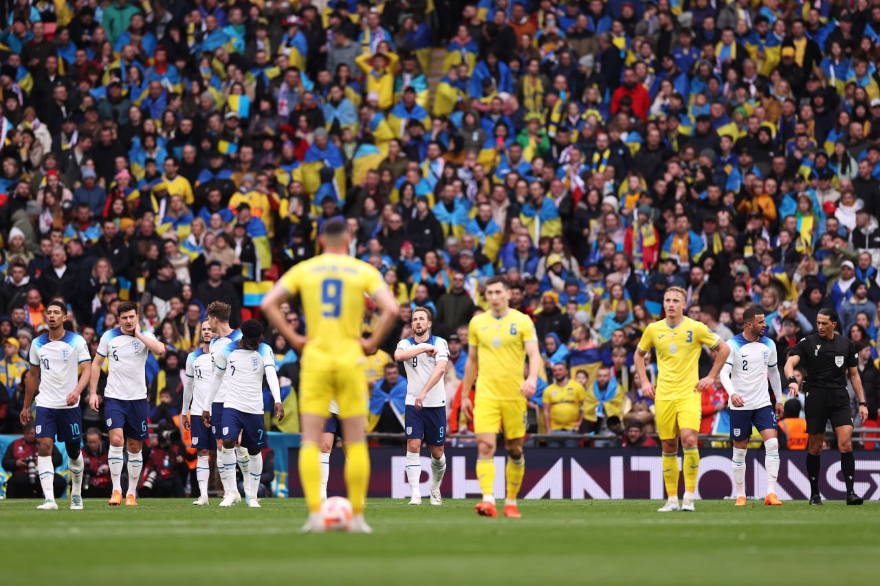 Украина проиграла Англии в старте