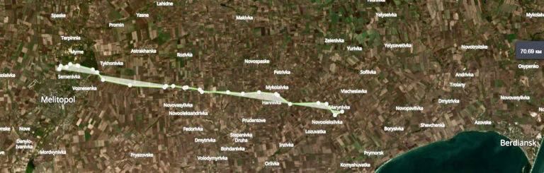 Мега-окоп длиной более 70 километров соорудили оккупанты в Запорожской области