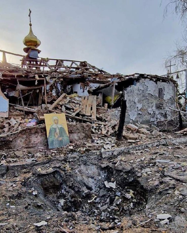 В оккупантов нет ничего святого: так выглядит разрушенная оккупантами в Пасхальную ночь церковь в пригороде Запорожья, — ГСЧС Украины😡