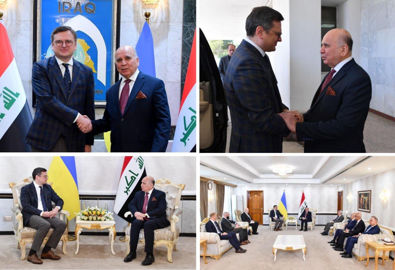 Глава МИД Дмитрий Кулеба провел в Багдаде переговоры с вице-премьер-министром, министром иностранных дел Ирака Фуадом Хусейном