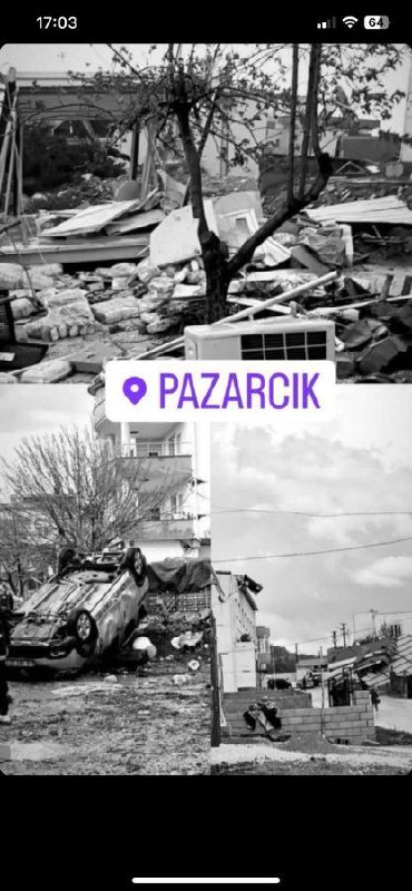 В районе землетрясения в Турции