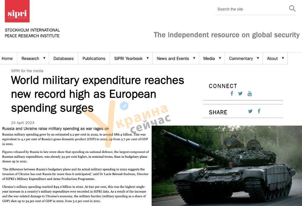 Украина увеличила военные расходы на