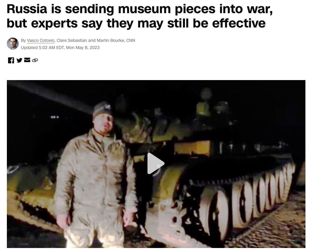 Все самое «передовое» и «лучшее» на парад 9 мая, а на войну музейные экспонаты - российская верхушка в очередной раз показывает отношение к своим военным