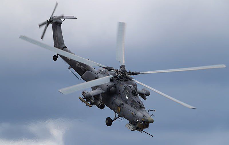 В Крыму упал военный вертолет