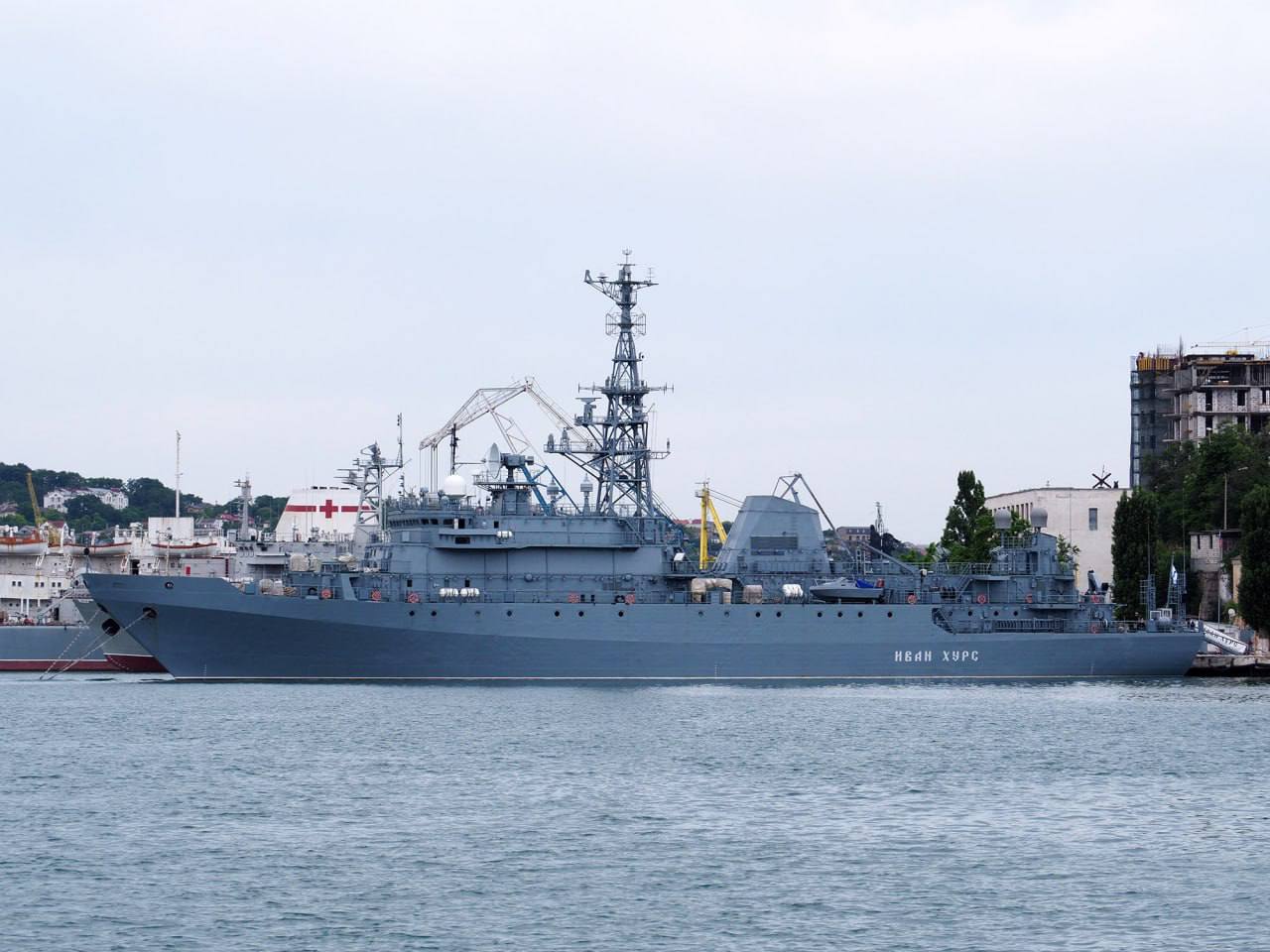 🔥Вранці в акваторії Чорного моря атакували російський розвідувальний корабель «Іван Хурс», — росЗМІ