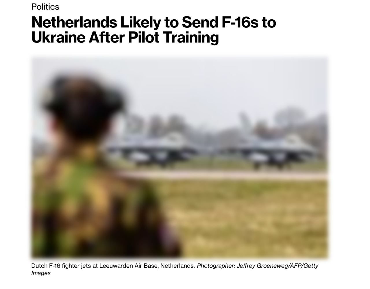 Нидерланды могут отправить F-16 в