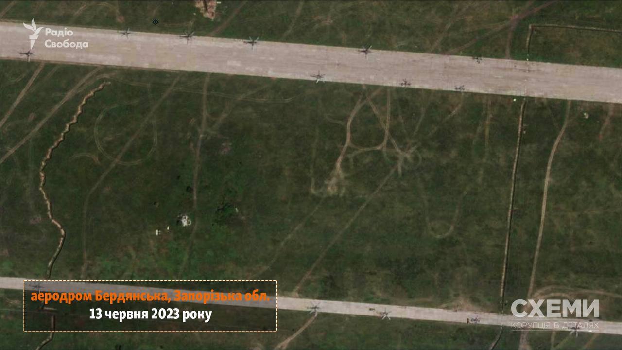 Русня перекинула на аеродром Бердянська 20 гелікоптерів з початком наступу на Запорізькому напрямку, — Схеми